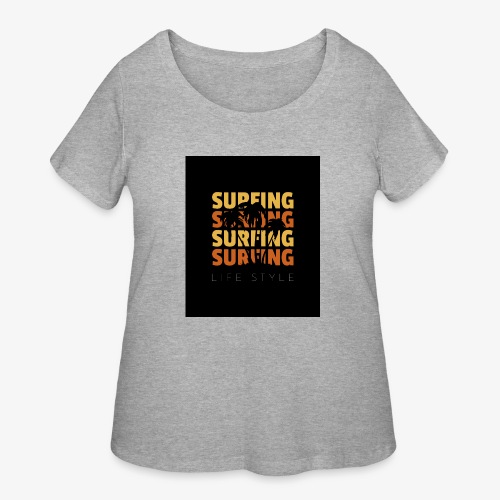 Surfing Life Style - Women's Curvy T-Shirt