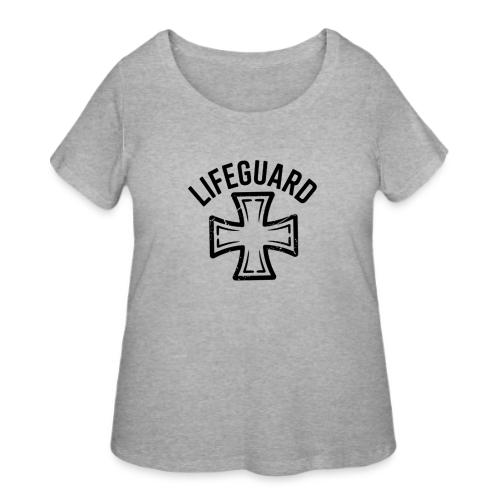 Lifeguard Cross Emblem - Women's Curvy T-Shirt