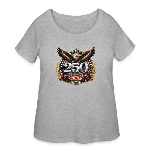 American Eagle USA 250th Anniversary 1776–2026 - Women's Curvy T-Shirt