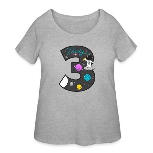3 Year Channelversary Design - Women's Curvy T-Shirt