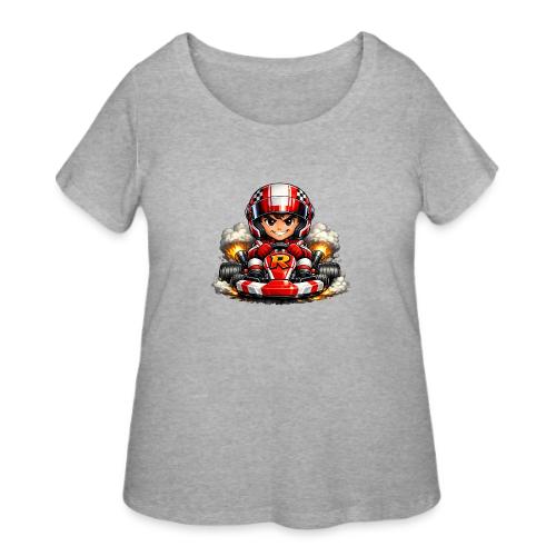 Carcadelogoracerfront - Women's Curvy T-Shirt