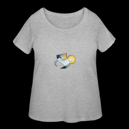 Watered Stars - Women's Curvy T-Shirt
