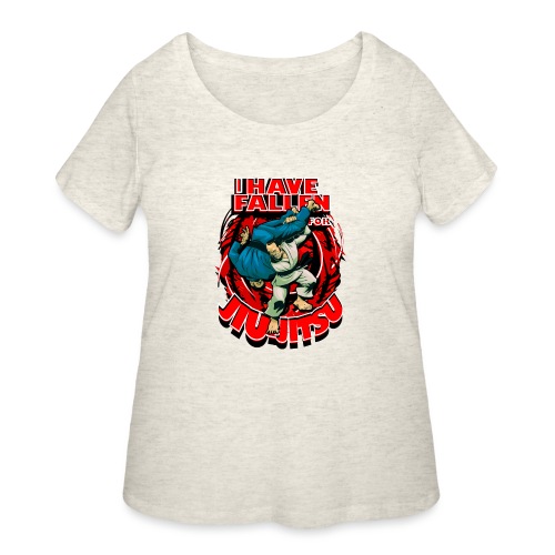 Fallen for Jiu-Jitsu - Women's Curvy T-Shirt