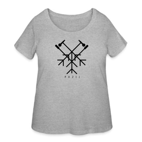 Pazij Black Logo - Women's Curvy T-Shirt