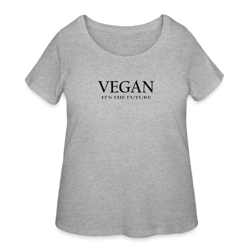 Vegan. It's the future - Women's Curvy T-Shirt
