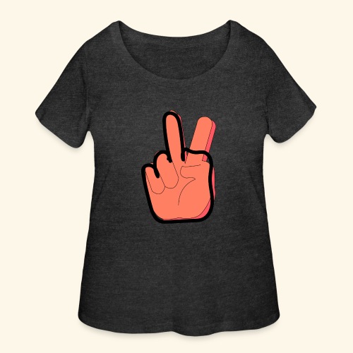 peace off - Women's Curvy T-Shirt