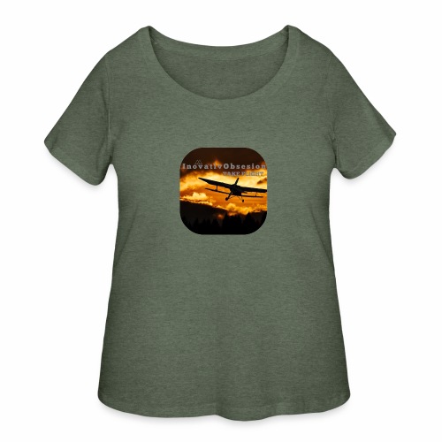 InovativObsesion “TAKE FLIGHT” apparel - Women's Curvy T-Shirt