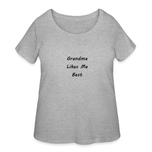GrandMa Likes me Best - Women's Curvy T-Shirt