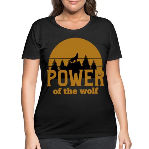 Power Of The Wolf - Women's Curvy T-Shirt