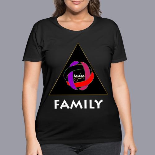 FAMILY - WHITE PRINT - Women's Curvy T-Shirt