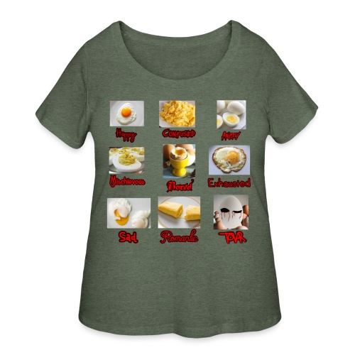 Egg Mood Chart - Women's Curvy T-Shirt