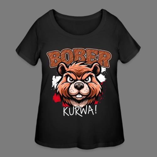 BOBER Kurwa - Women's Curvy T-Shirt