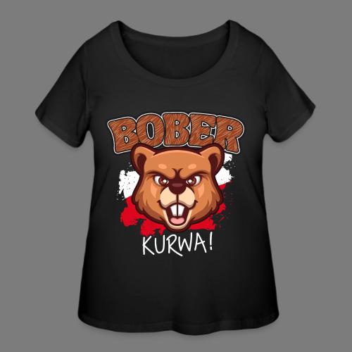 Bober Kurwa: Trendy Humor Meets Street Style - Women's Curvy T-Shirt