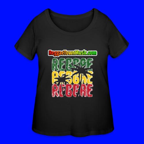 Rasta style reggae music design with classic roots - T-shirt grande taille pour femmes