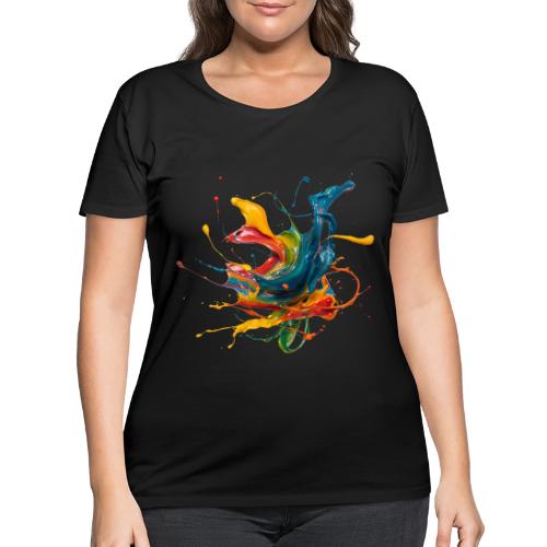 Chromatic Flow - Women's Curvy T-Shirt