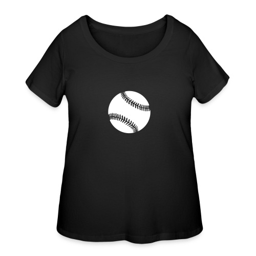 Custom softballl - Women's Curvy T-Shirt