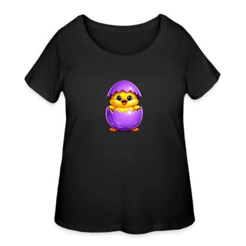 Easter Chick Purple - Women's Curvy T-Shirt