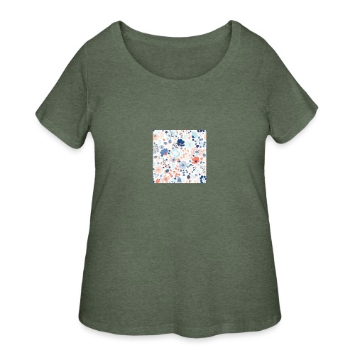 flowers - Women's Curvy T-Shirt
