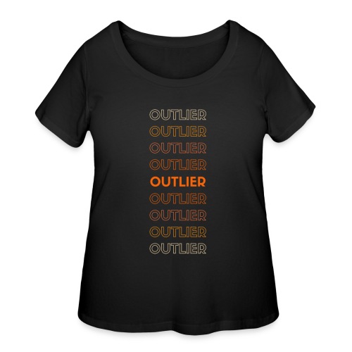 OUTLIER Descending Orange - Women's Curvy T-Shirt