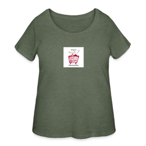 sassnsips com team lisa - Women's Curvy T-Shirt