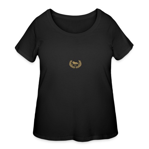 Ras Merkabah Logo-Med - Women's Curvy T-Shirt