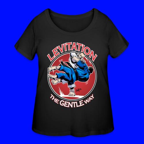 Judo Shirt - Levitation for dark shirt - Women's Curvy T-Shirt