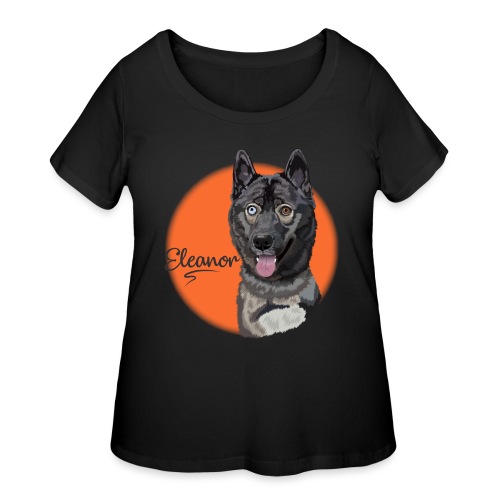 Eleanor the Husky from Gone to the Snow Dogs - Women's Curvy T-Shirt