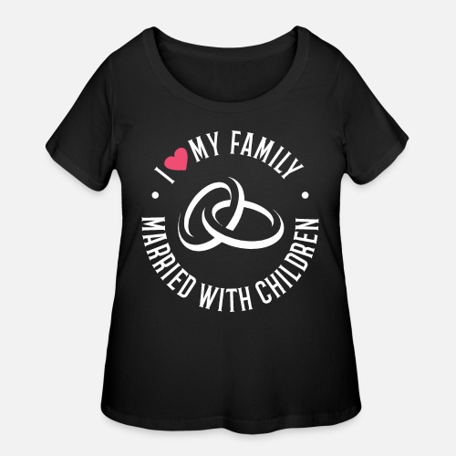 married husband wife love - Women's Curvy T-Shirt