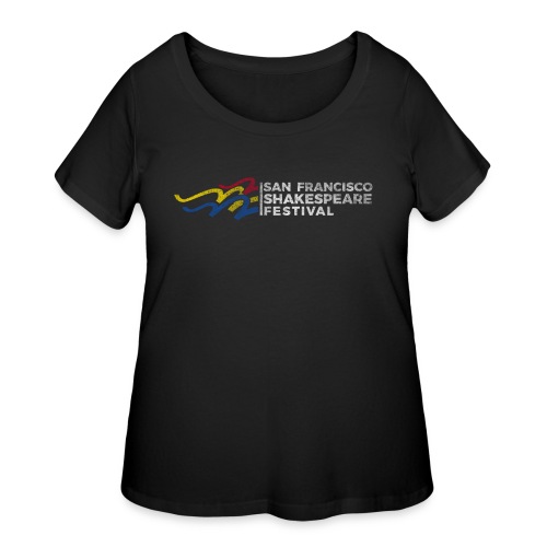 SFSF Grunge Logo - Women's Curvy T-Shirt