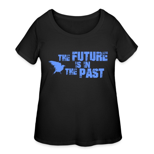 future past crow bird - Women's Curvy T-Shirt