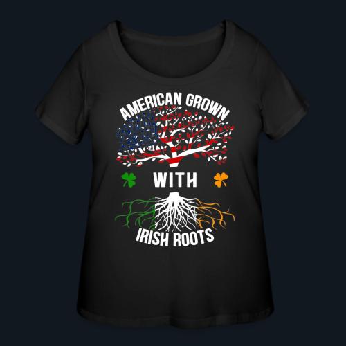 American Grown with Irish Roots - Women's Curvy T-Shirt