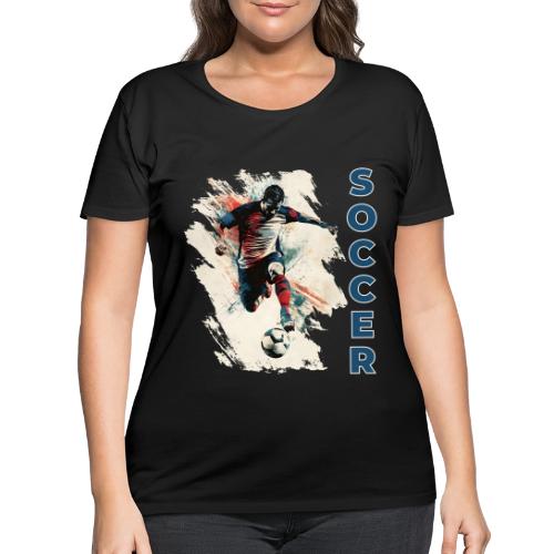 Soccer Power Move - Women's Curvy T-Shirt
