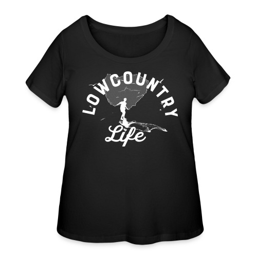 Lowcountry Life, Casting-White - Women's Curvy T-Shirt