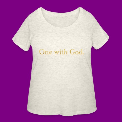 One with God - A Course in Miracles - Women's Curvy T-Shirt