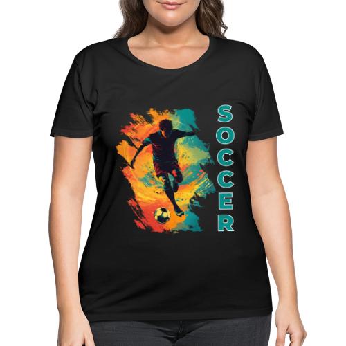Soccer Hero Mode - Women's Curvy T-Shirt