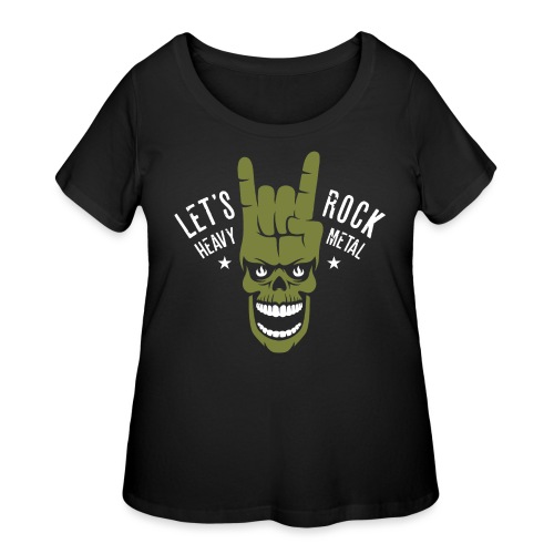 heavy metal rock - Women's Curvy T-Shirt
