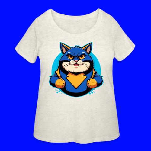 Superhero Cat - Women's Curvy T-Shirt