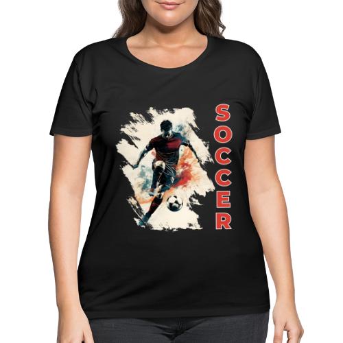 Soccer Blaze - Women's Curvy T-Shirt