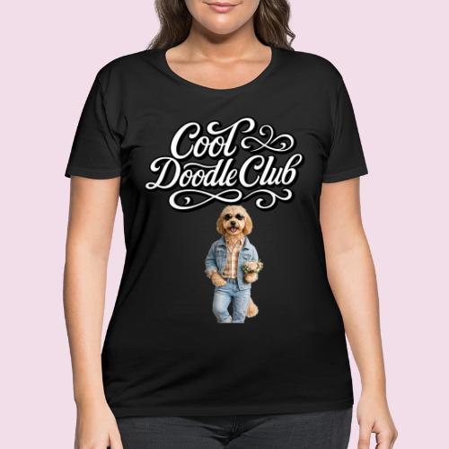 Cool Doodle Club | Goldendoodle Lover Design - Women's Curvy T-Shirt