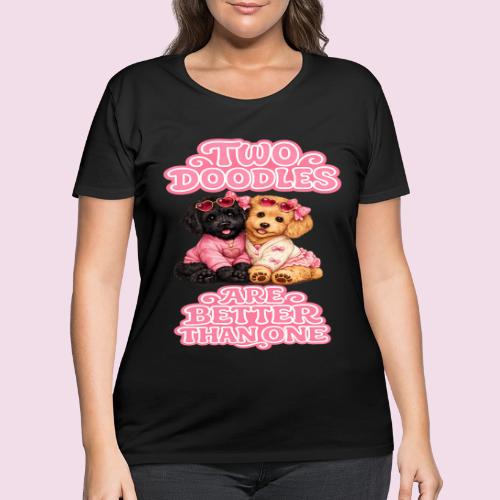 Two Doodles Are Better Than One - Women's Curvy T-Shirt