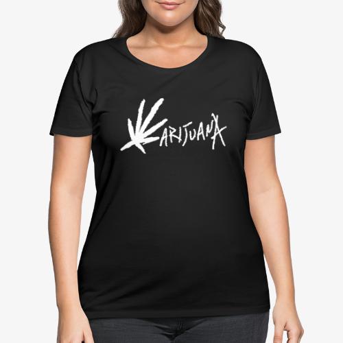 marijuana - Women's Curvy T-Shirt