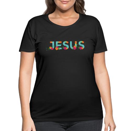 Jesus Flowers - Women's Curvy T-Shirt