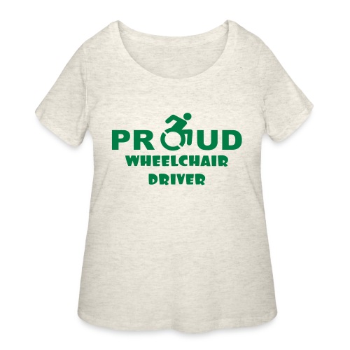 Proud wheelchair driver - Women's Curvy T-Shirt