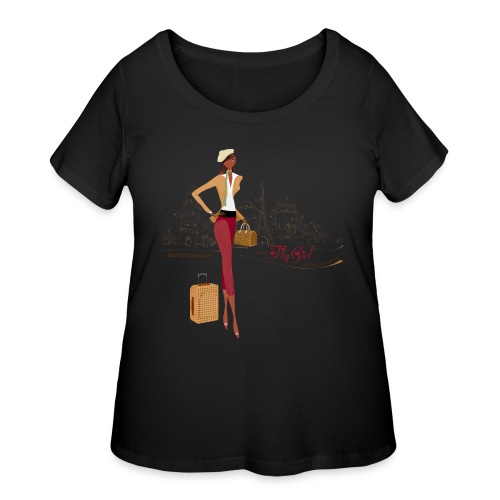 BrowOutfitPNG png - Women's Curvy T-Shirt
