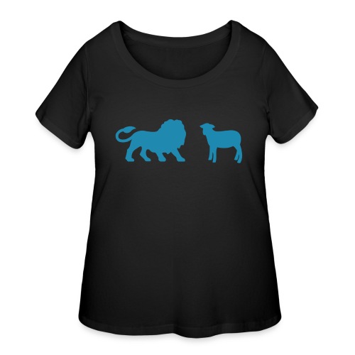 Lion and the Lamb - Women's Curvy T-Shirt