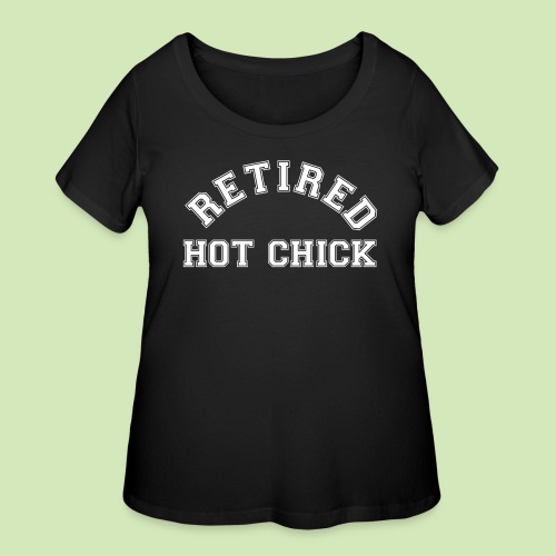 retired hot chick - Women's Curvy T-Shirt