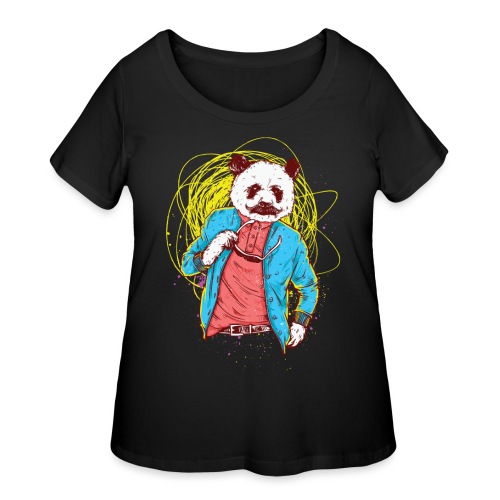 Panda Bear Movie Star - Women's Curvy T-Shirt