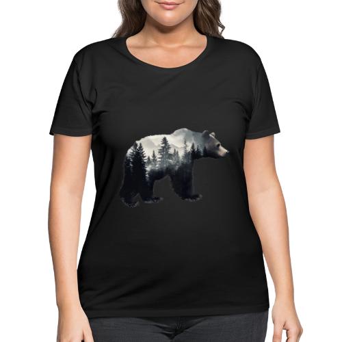 Forest Within the Bear - Women's Curvy T-Shirt