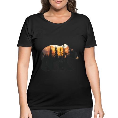 Bear: Sunset Guardian - Women's Curvy T-Shirt