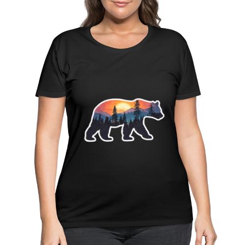 Mountain Spirit Bear - Women's Curvy T-Shirt